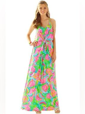 Lilly Pulitzer Rosa maxi dress in "So A Peeling" sz M